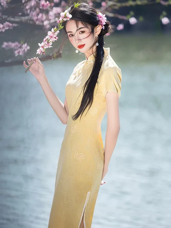 360 年轻款连肩袖|松花摇|旗袍