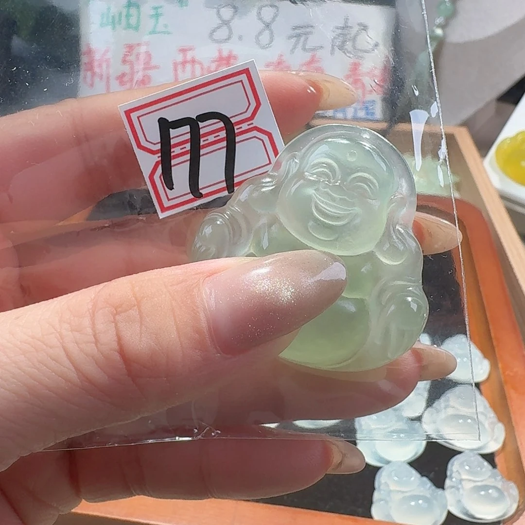 蛇纹石玉颈饰合金不退不换