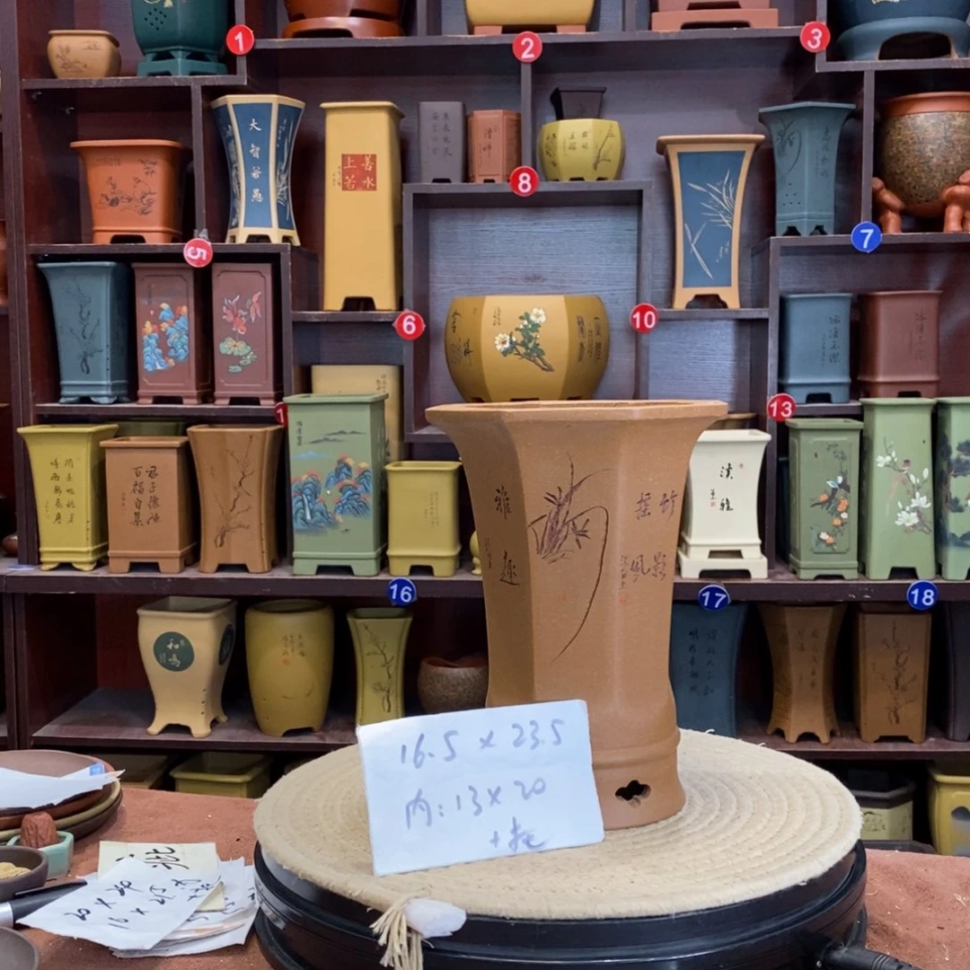 紫砂花盆紫砂花盆