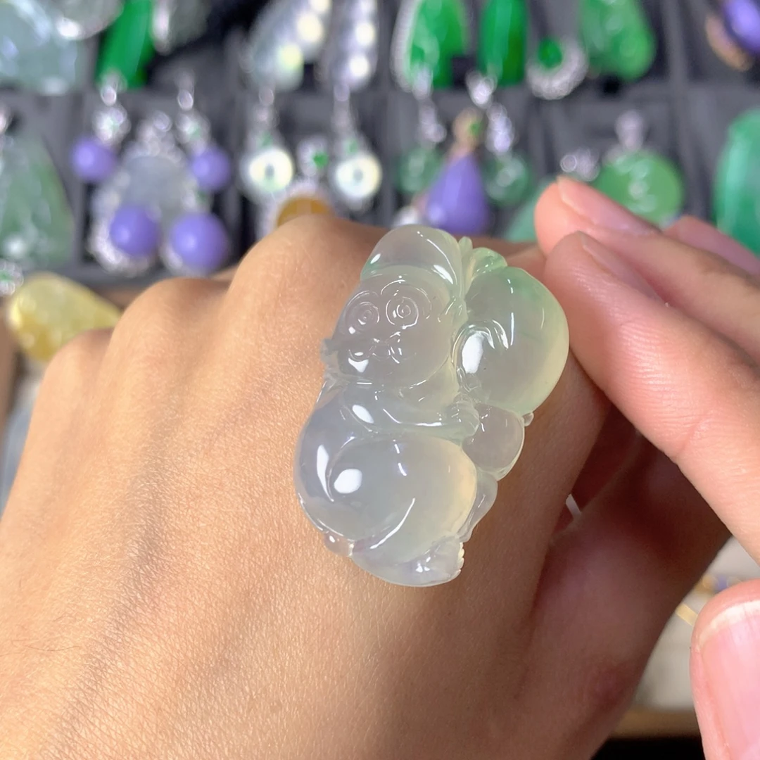 翡翠未镶嵌吊坠(不含链)