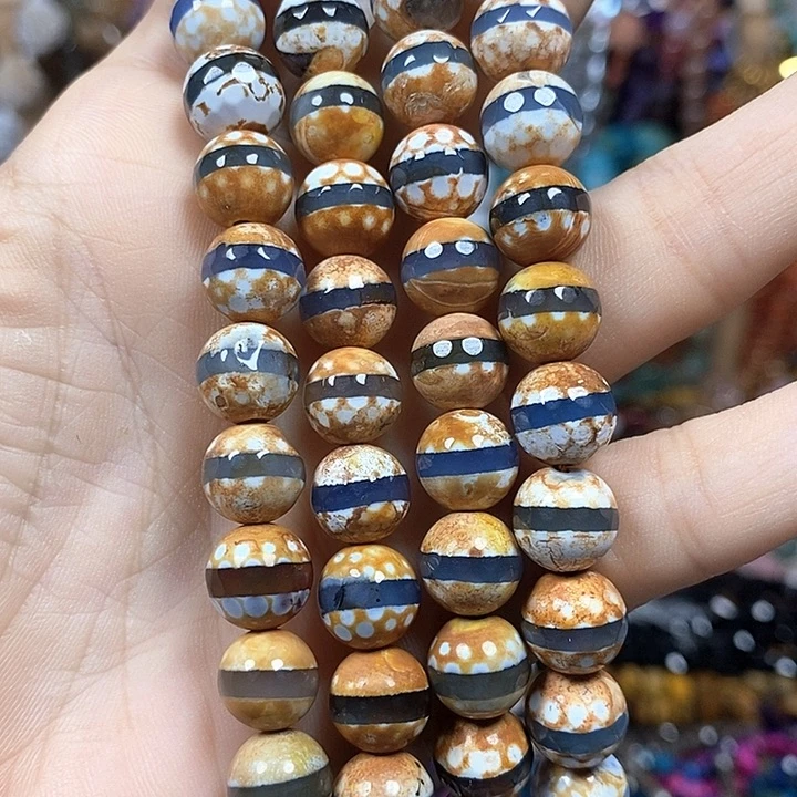 玛瑙/玉髓未镶嵌珠宝半成品一线玛瑙切面卡10mm
