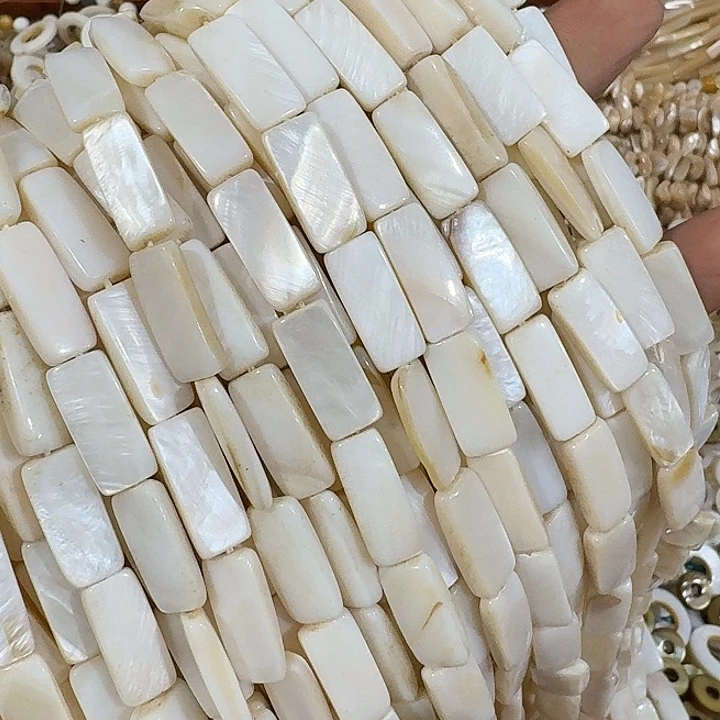 玛瑙/玉髓合金珠宝半成品3条贝壳长方型