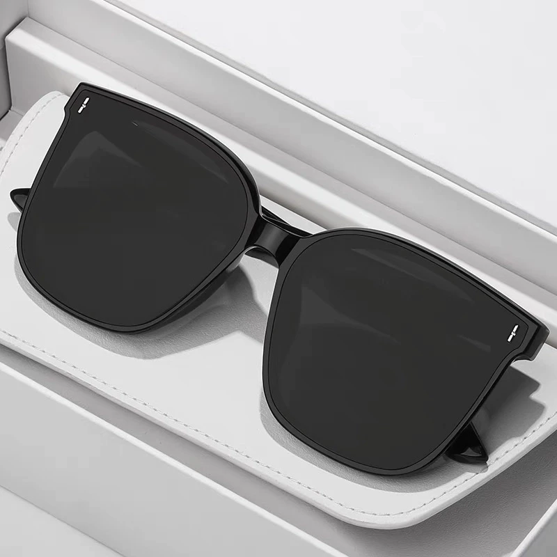 街拍高颜值百搭墨镜遮阳防紫外线太阳镜男女防偏光时尚复古大框GN