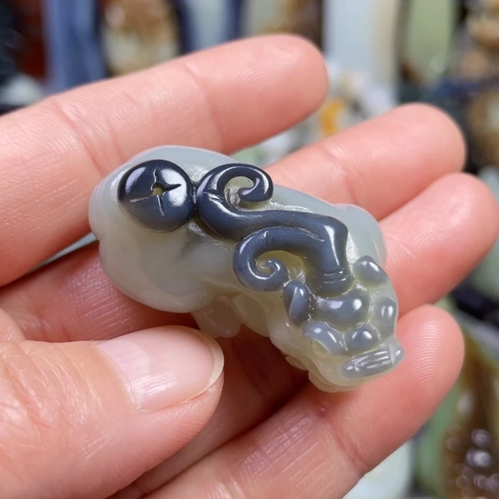 和田玉未镶嵌挂件