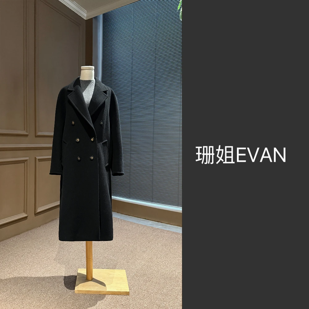 y198 时尚混纺毛呢大衣