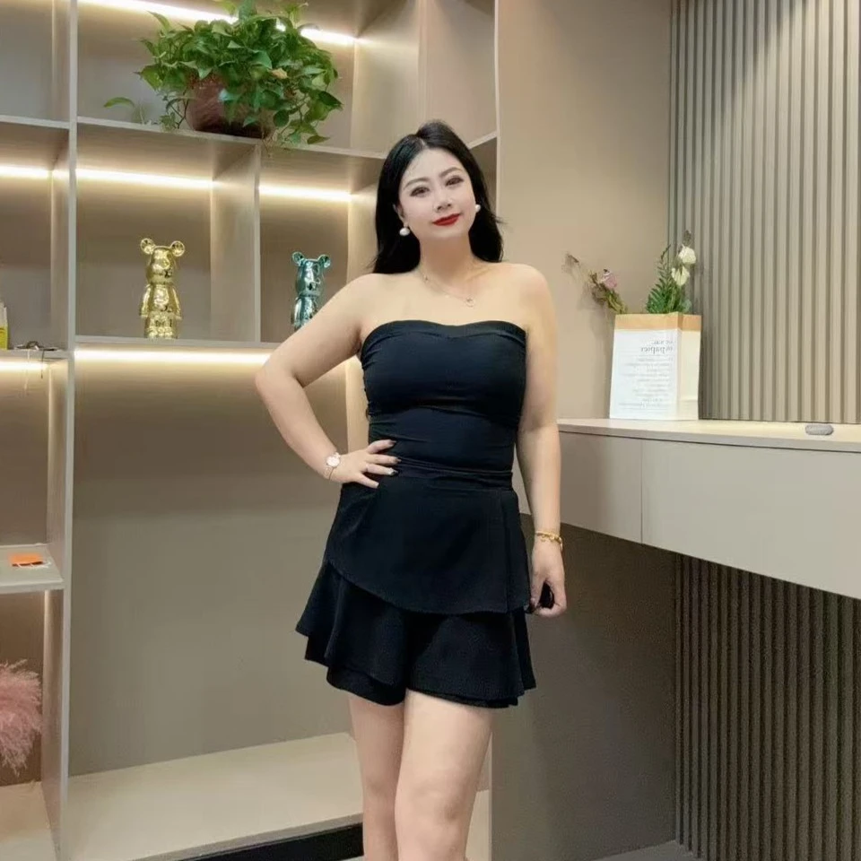 爆款美背背心-米 K05 时尚舒适设计无肩带可拆卸胖MM大码女装新款