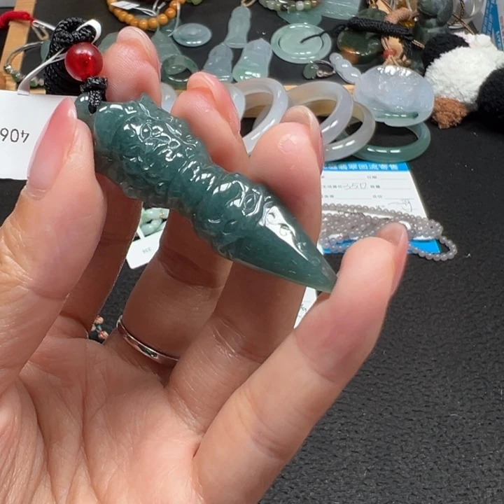翡翠未镶嵌颈饰天然