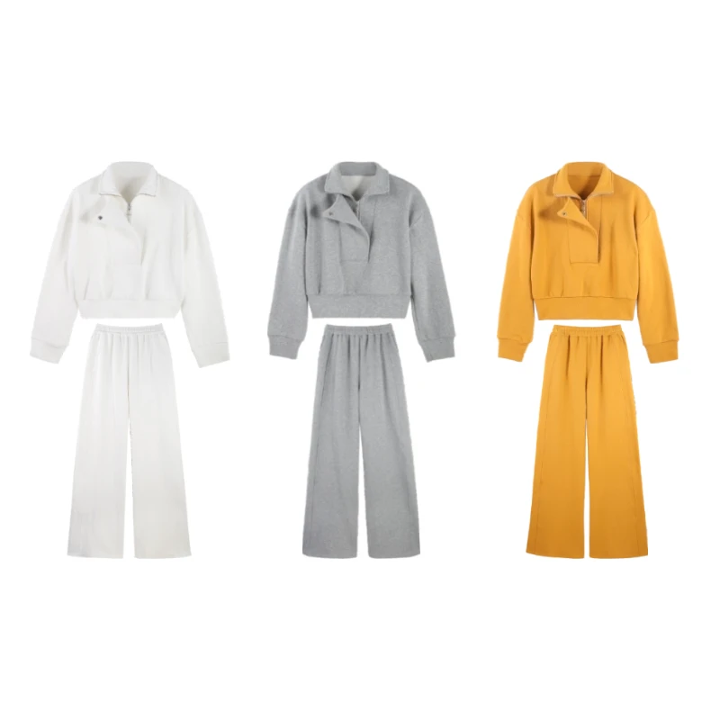 SANOIAN·宋三千春秋气质高领休闲百搭套装 HBBC622174 nnassa