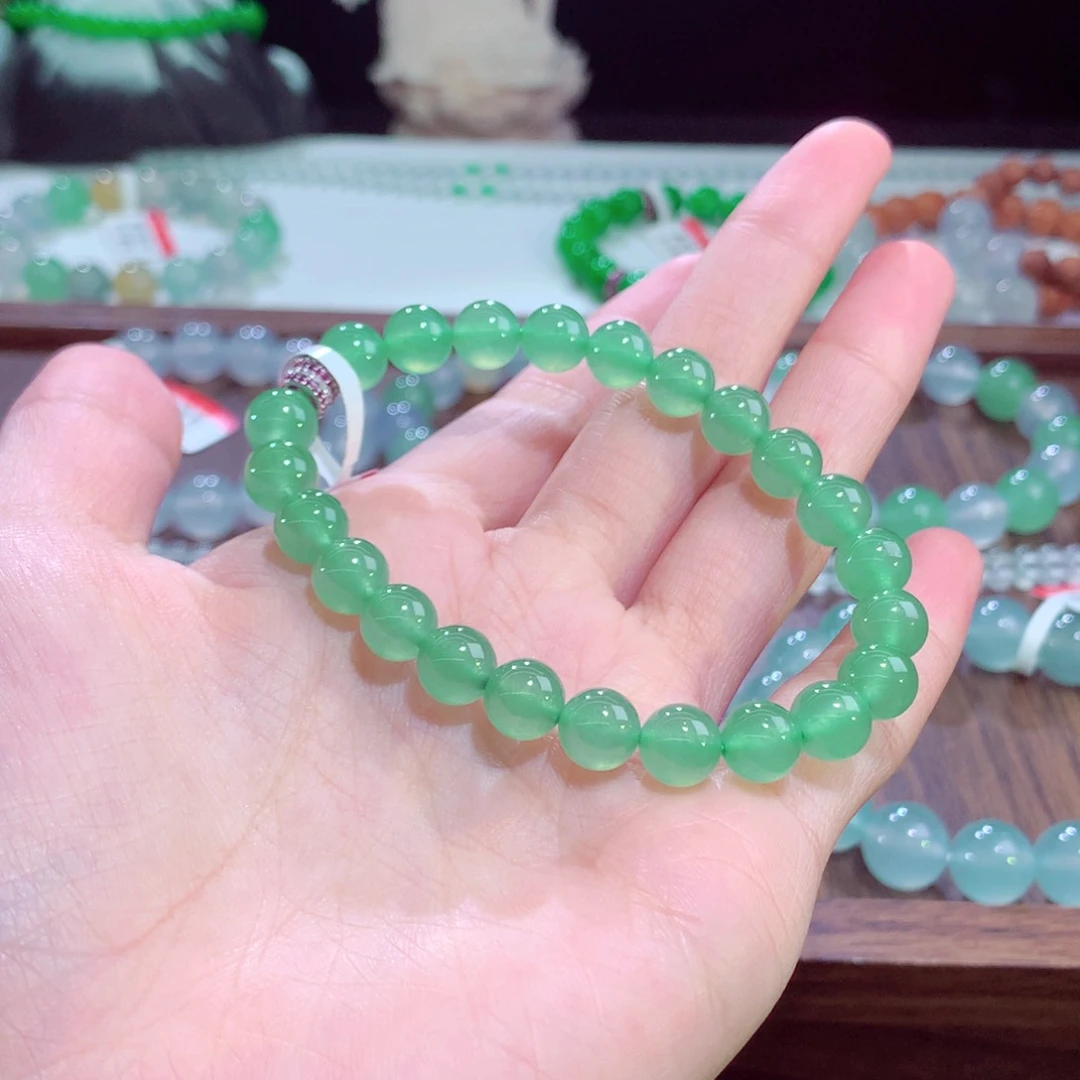 未镶嵌手串翡翠卡8mm