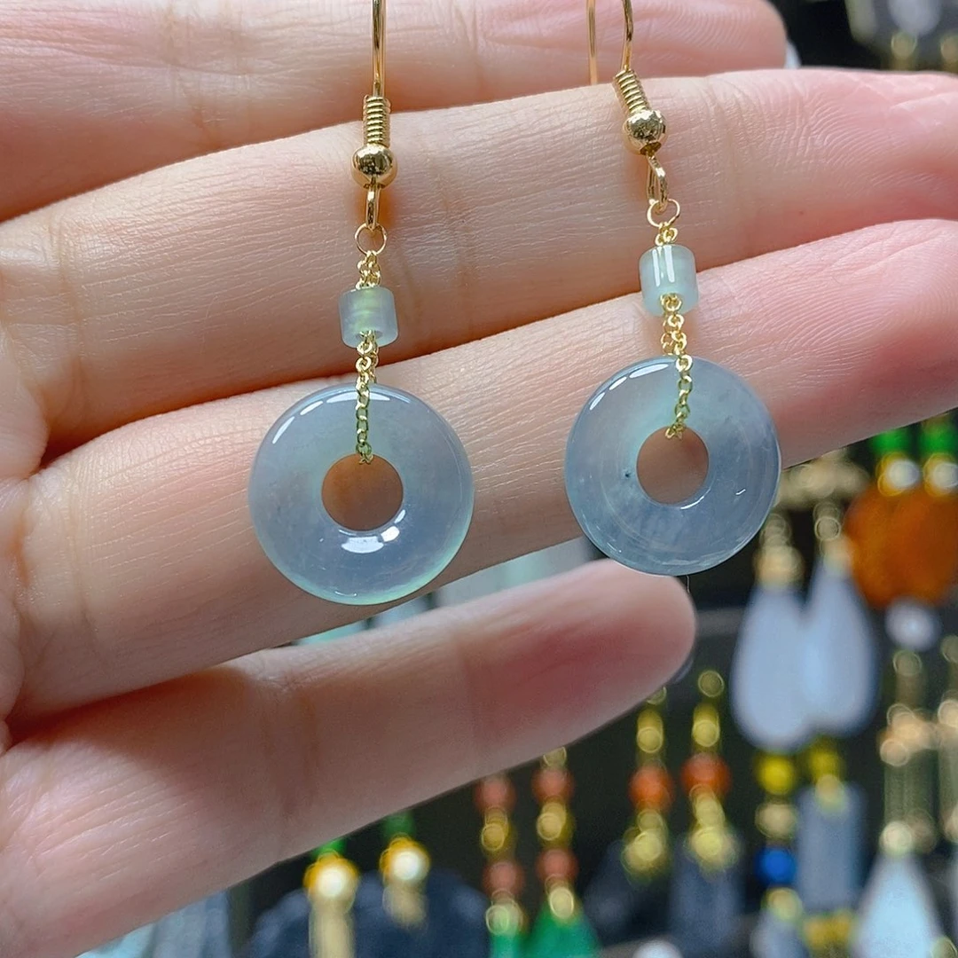 未镶嵌翡翠耳饰翡翠