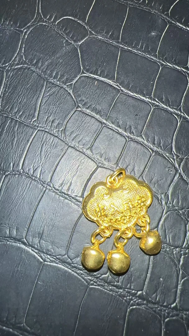 吊坠足银 收藏级轻奢气质简约精致黄色吊坠y75101