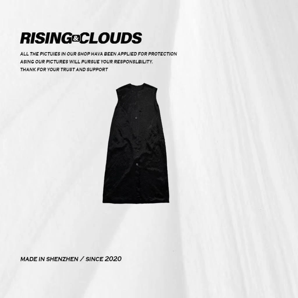 RISING&CLOUDS莎莎【原创】夏季休闲舒适醋酸连衣裙050075