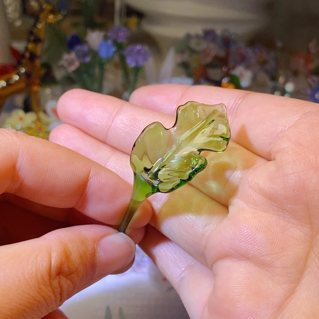 琉璃手工艺品叶子