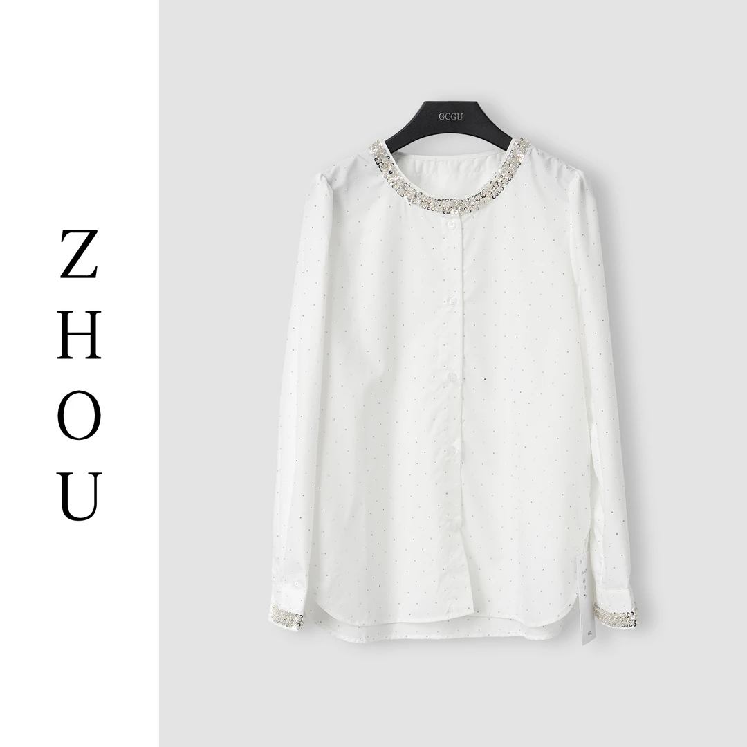 （周哥甄选）白色衬衫-23099