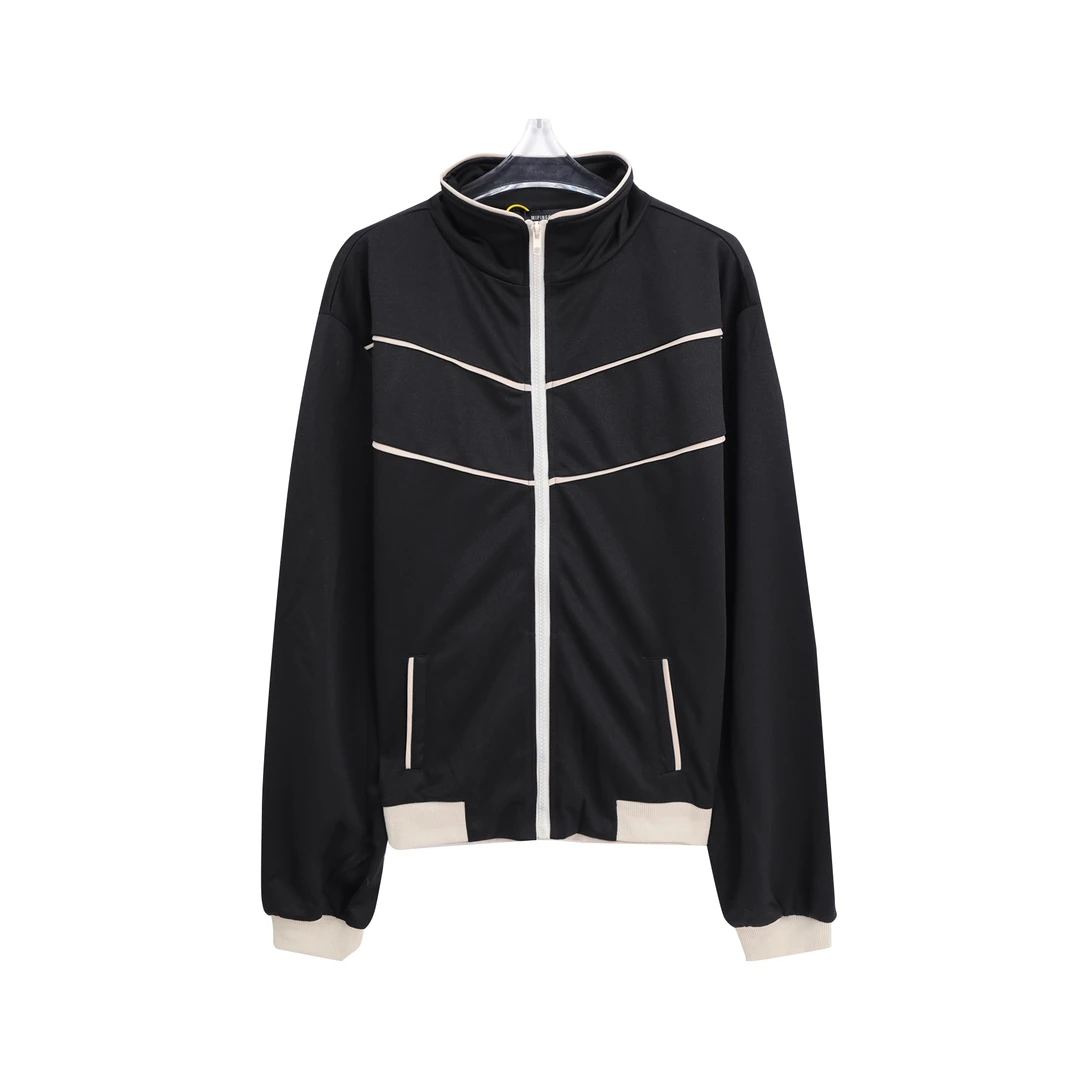 时尚简约拼接立领休闲显瘦短外套C68003