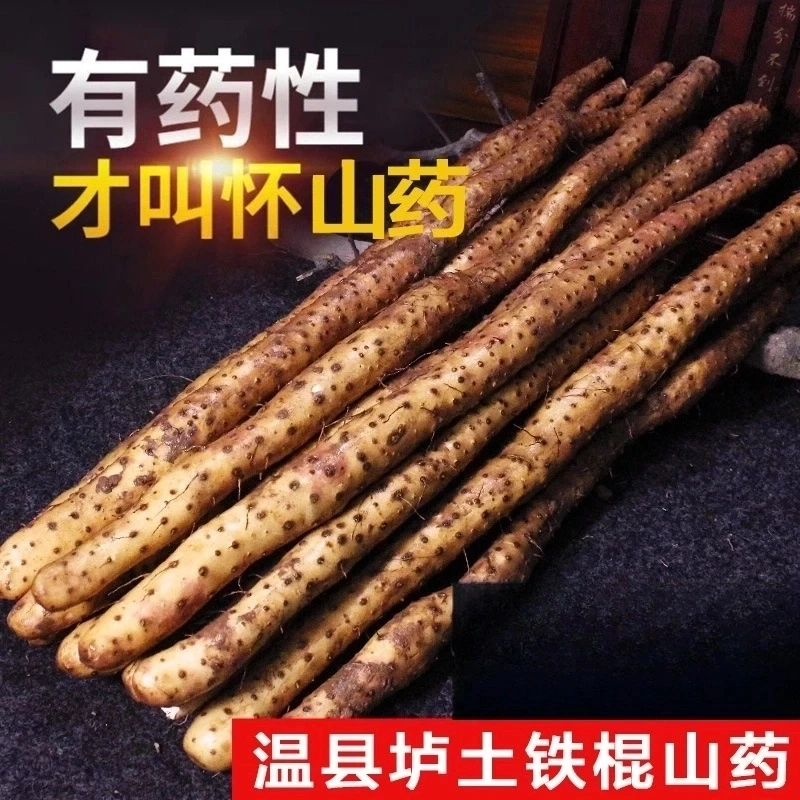 正宗河南焦作温县垆土铁怀山药新鲜特产五斤