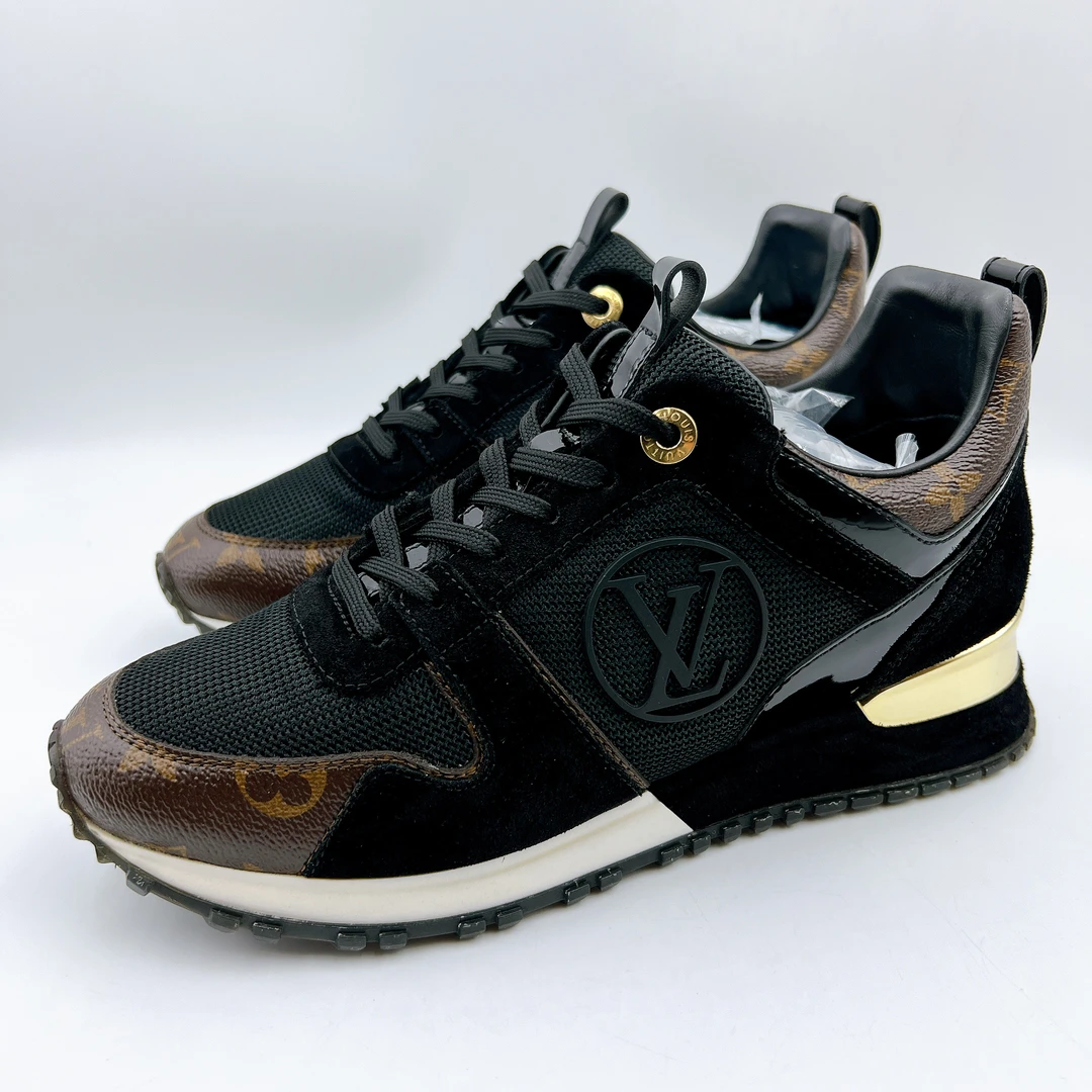 95新 LouisVuitton/路易威登 36.5码/runaway老花运动鞋/BM00954