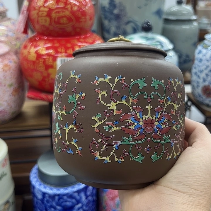 瓷片茶叶罐茶叶罐@@761