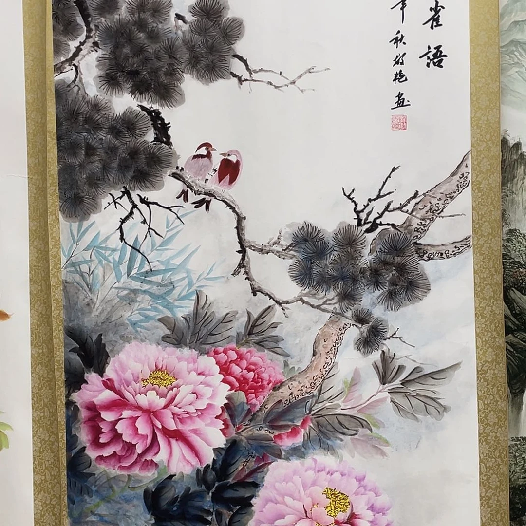 国画老师手笔手绘作品y