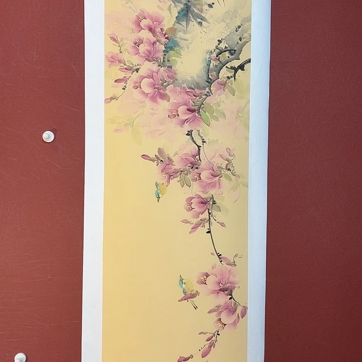 国画听兰老师花鸟