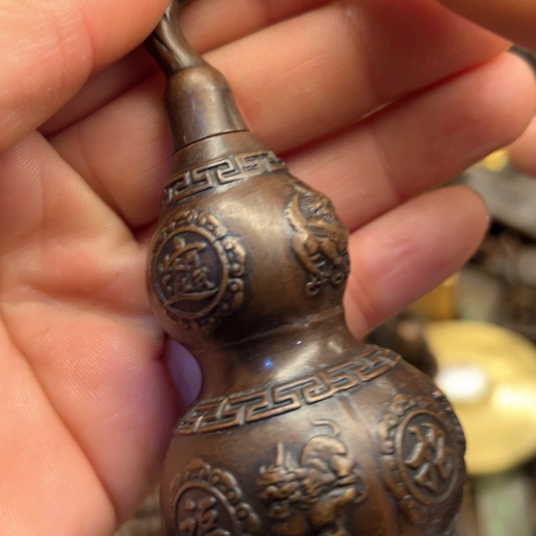 铜摆件欢迎欢迎你