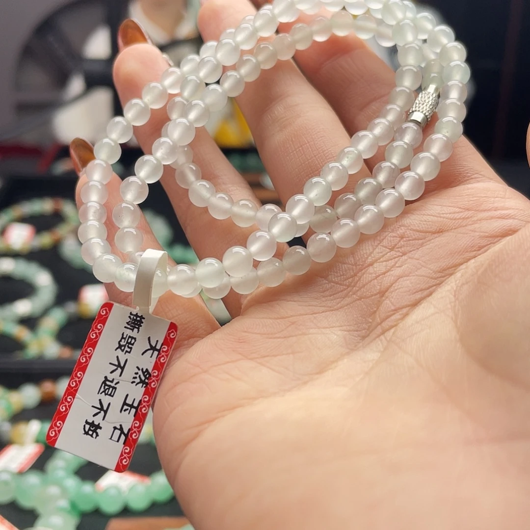 石英质玉（非洲翠）未镶嵌手串