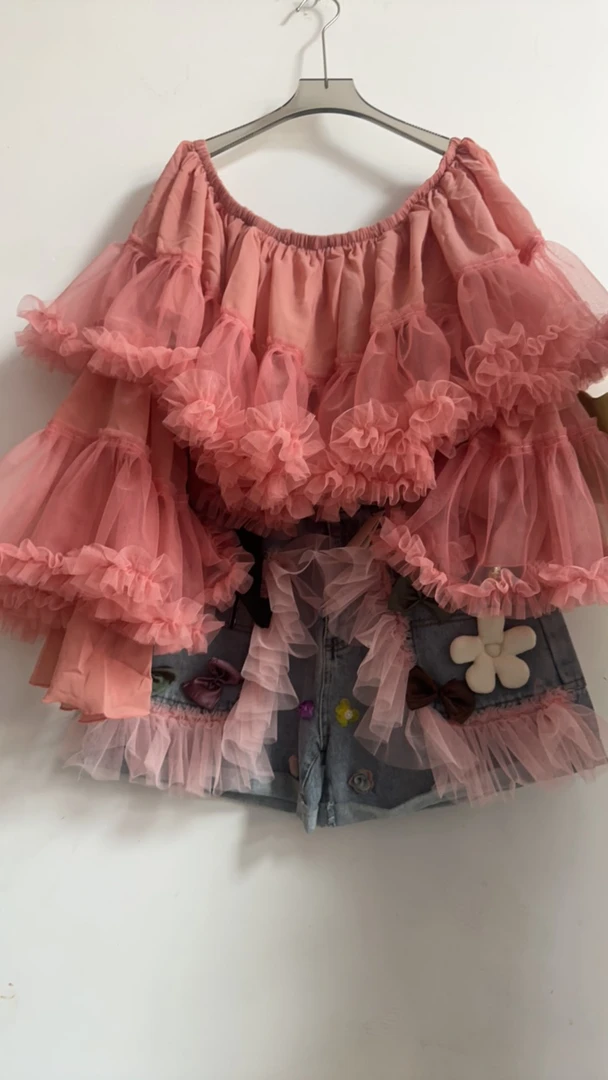 泰式大喇叭巨大袖子拉美款辣妹款上衣雪纺上衣欧美啦美