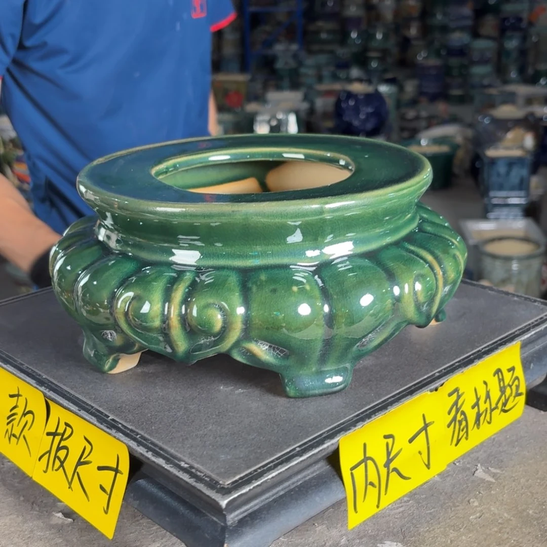 一风堂石湾花盆 面21高12