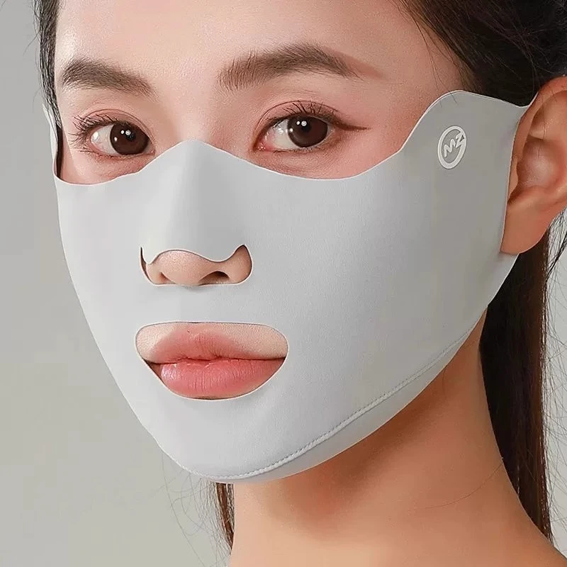 【透气】户外运动防晒口罩跑步高尔夫专用冰丝挂耳面罩透气防紫外线