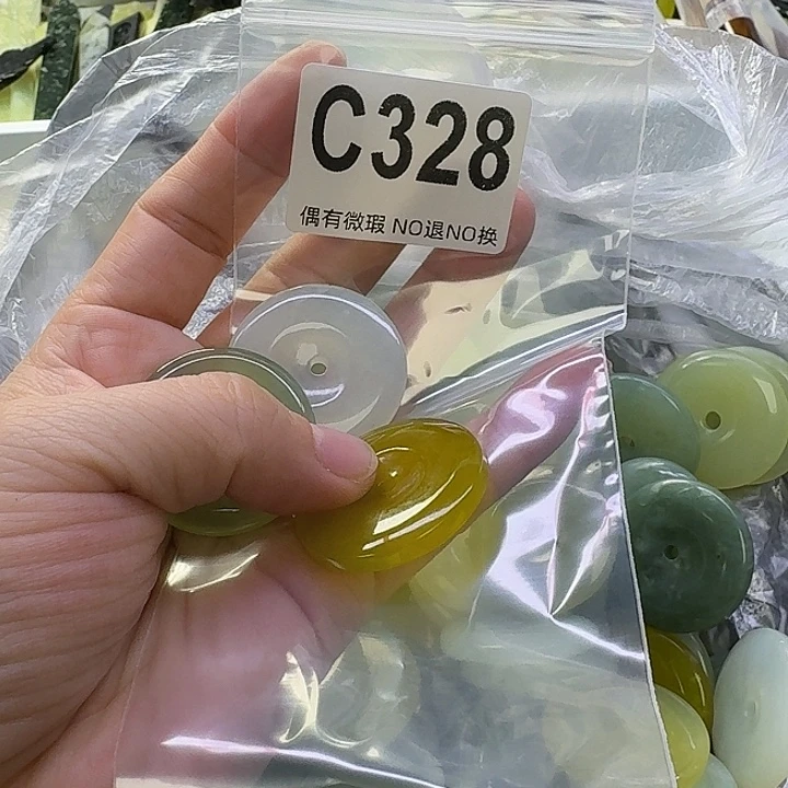 L***h蛇纹石玉合金发饰