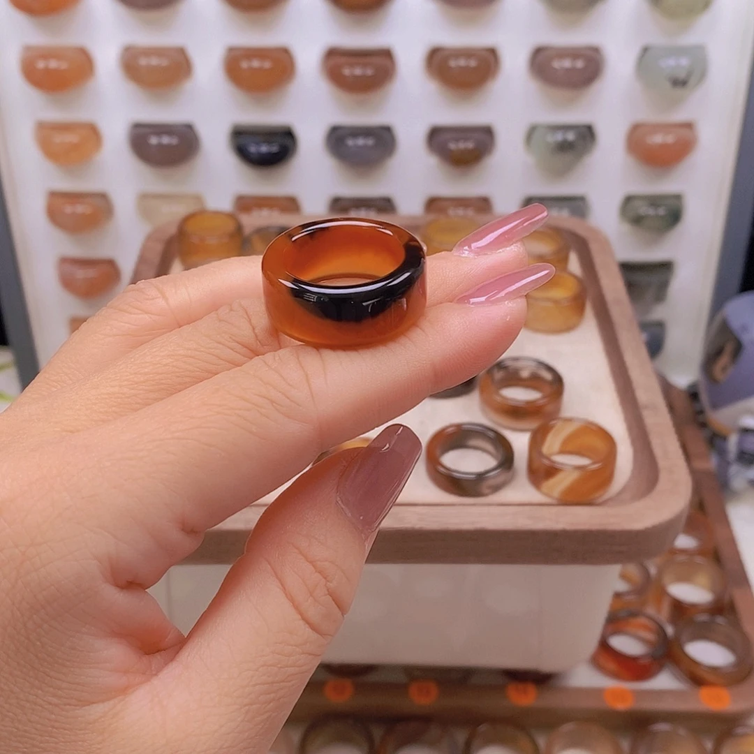 还***好玛瑙/玉髓未镶嵌戒指港20