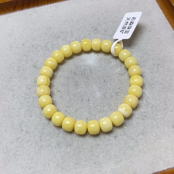 蜜蜡未镶嵌裸石手串