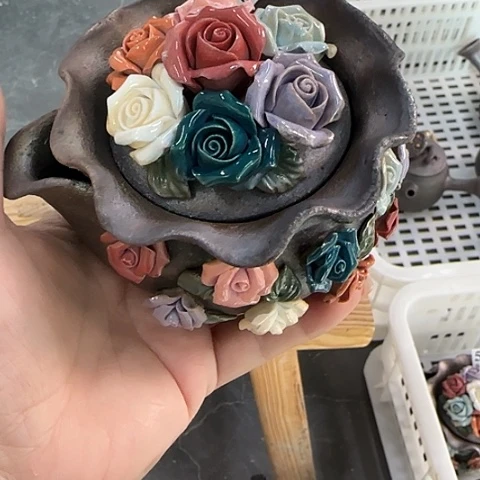 心***雨山泉造物手工制作柴烧473