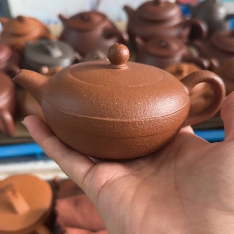 茶壶紫砂金降坡泥180cc