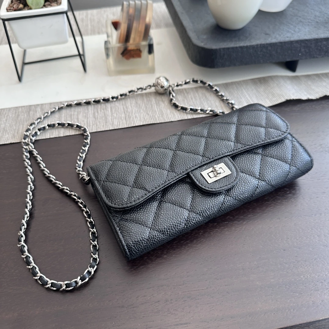 新款真皮香风菱格条精致高级感气质时尚百搭潮流手机包斜跨单肩包