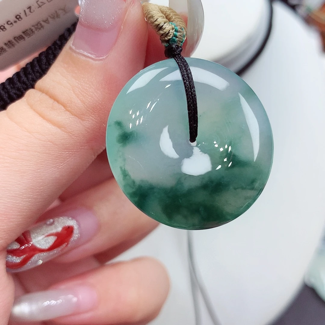 翡翠未镶嵌颈饰翡翠37，27.8/5.8