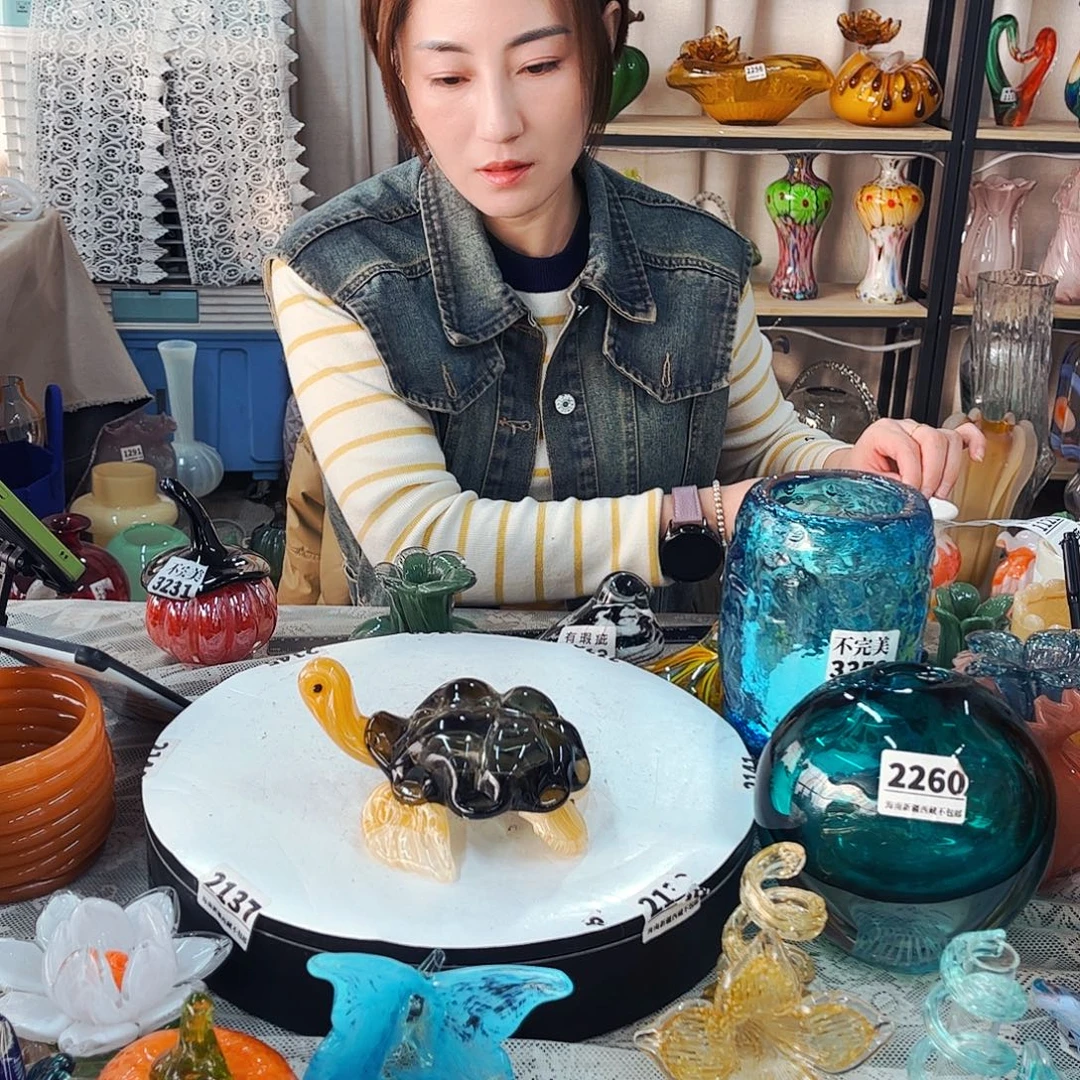 龟 家悦琉璃工艺品有冰纹