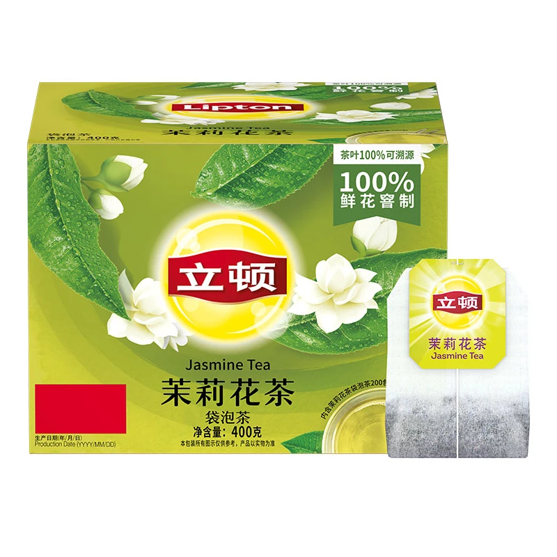 Lipton/立顿 S200茉莉花茶400g/盒袋泡茶清新花草茶独立袋泡茶