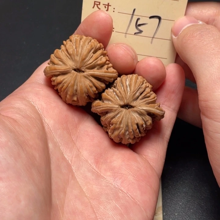 文玩核桃把件四座楼36尺全品白茬157