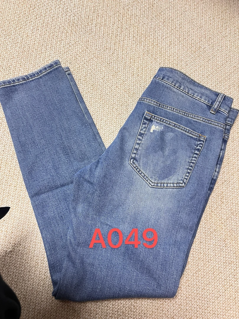 A049 老伙计dg破洞牛仔裤