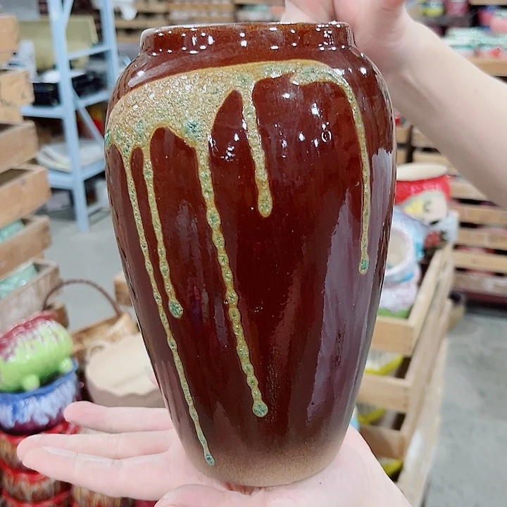 有孔.凑单10元陶瓷花盆发货！