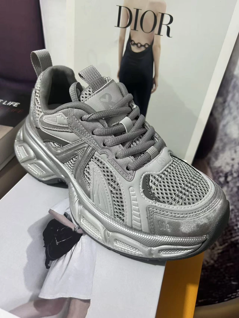 单8灰港风御女老爹鞋