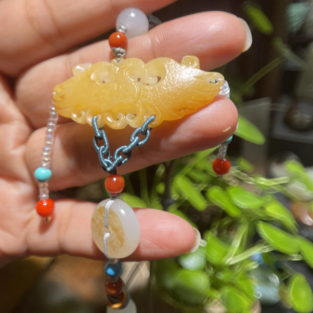 新疆和田玉白玉挂件挂坠吊坠压襟