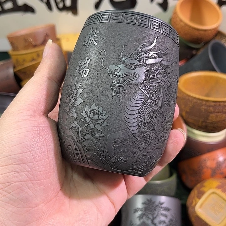 茶杯紫砂全手工紫砂主人杯