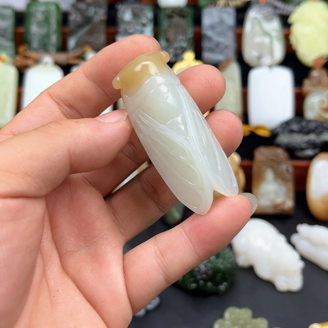 和田玉未镶嵌挂件