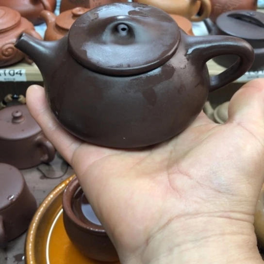 紫砂茶壶紫泥石瓢200豪升左右