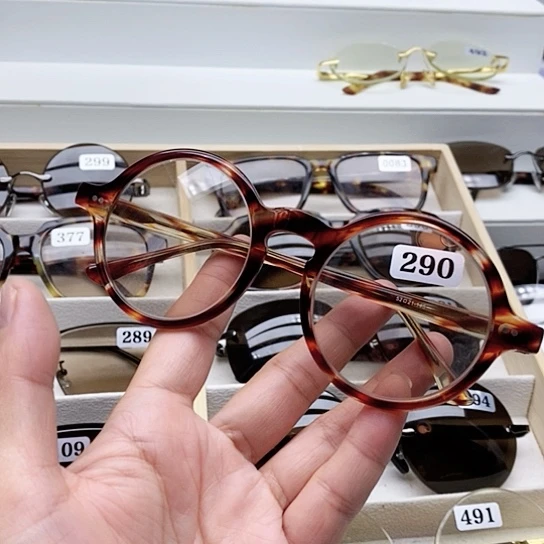 分体款纯天然石头水晶眼镜