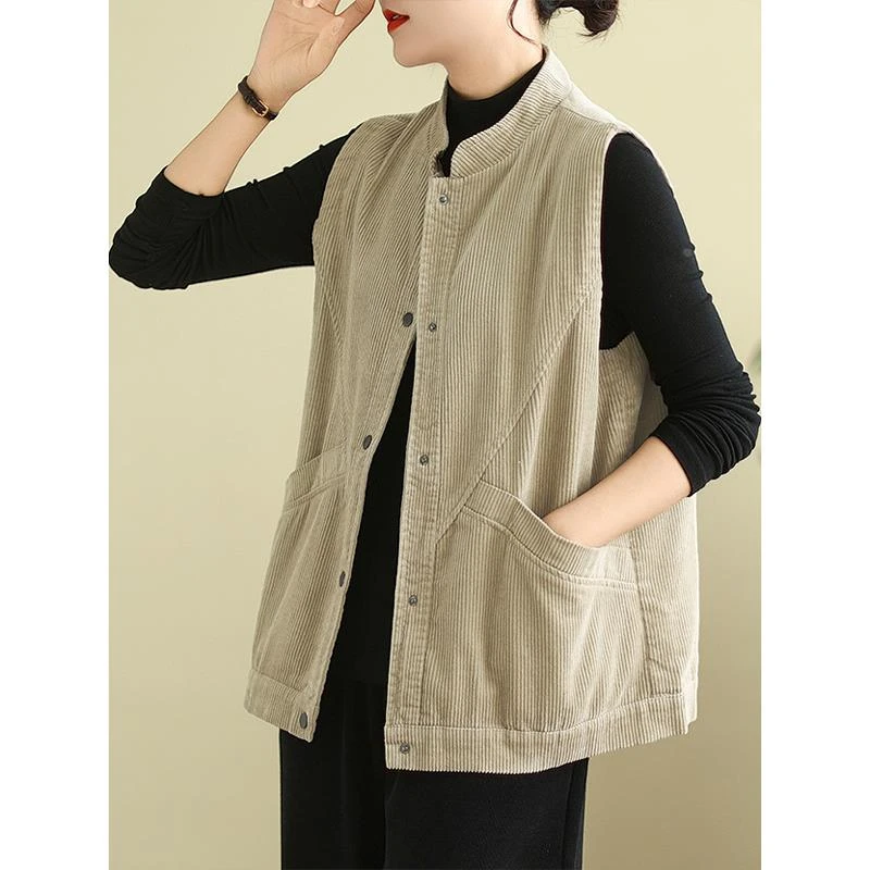 舒适商品2025春秋季氛围感马甲女式无袖马甲上衣