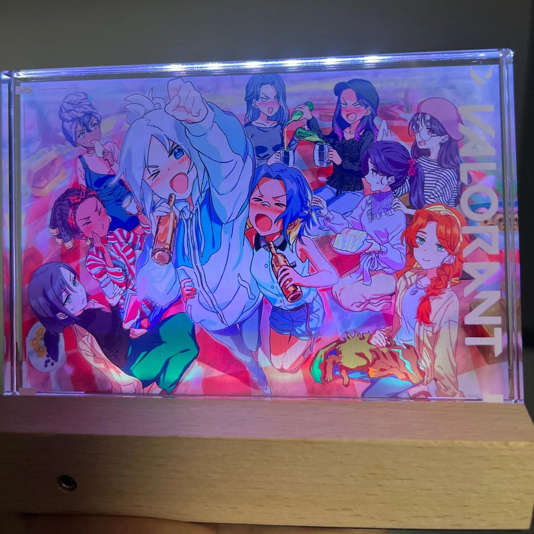 亚克力灯座可调节颜色