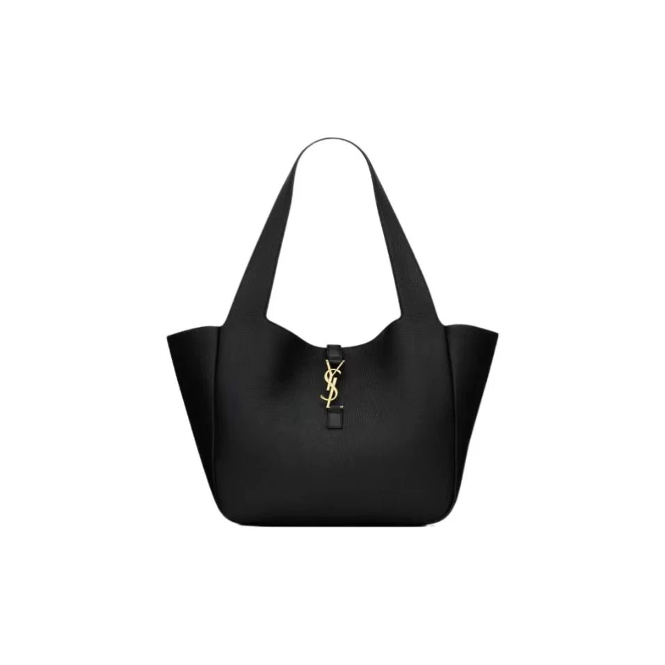 全新未使用 YSL/圣罗兰 BEA系列 Logo徽标古铜色五金Tote包购物袋